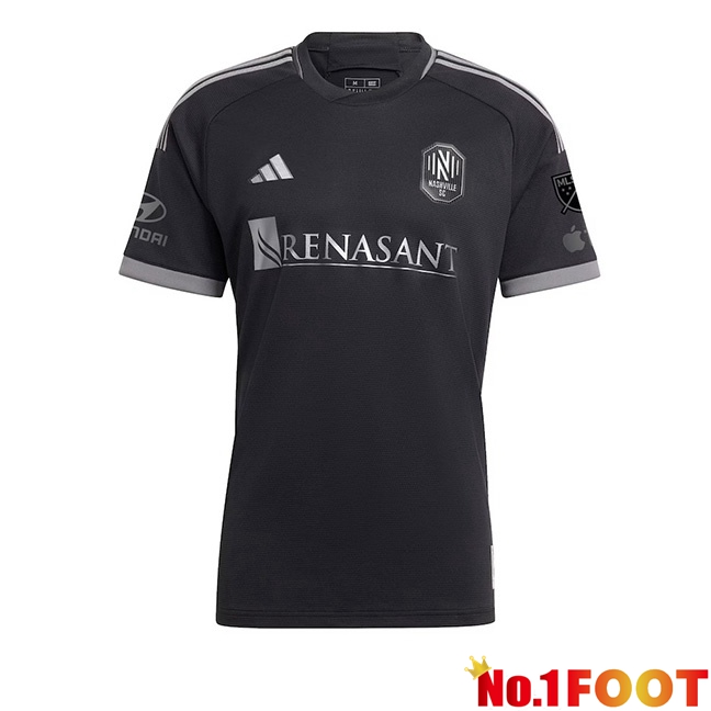 Nashville SC Soccer Jersey Away Black 2024/2025