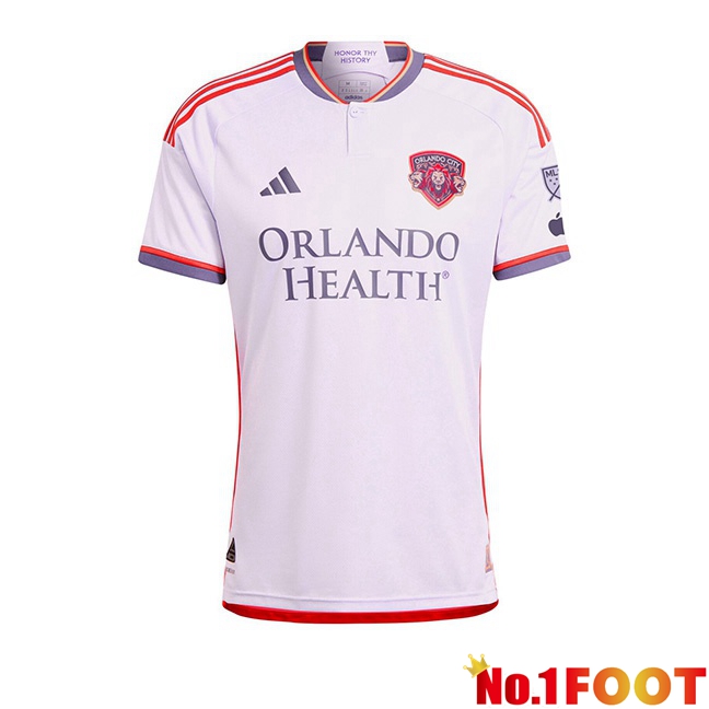 Orlando City SC Soccer Jersey Away White 2024/2025