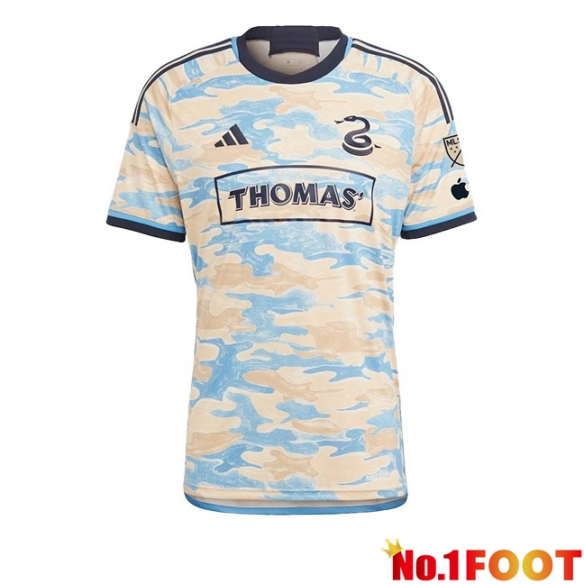 Philadelphia Union Soccer Jersey Away Yellow White 2024/2025 - Click Image to Close