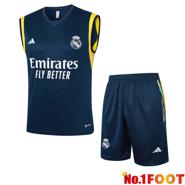 Real Madrid Soccer vest + Shorts Blue Royal 2024/2025