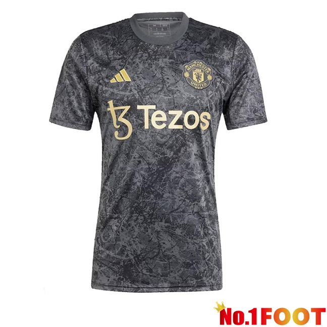 Manchester United Soccer Jersey Stone Black 2023/2024