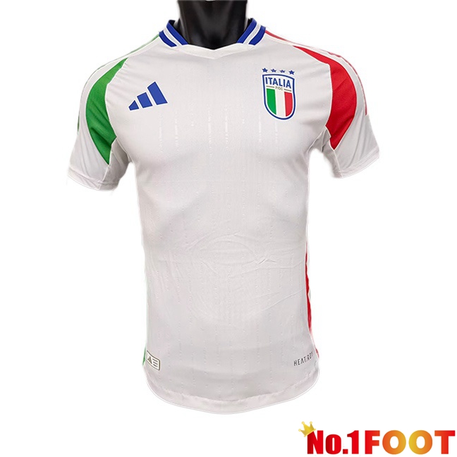 Italy Soccer Jersey Away White Version Fuite UEFA Euro 2024