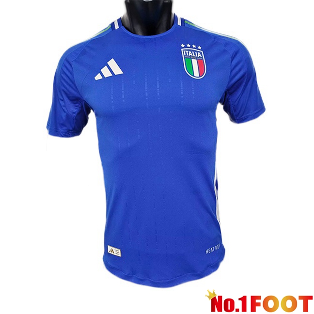 Italy Soccer Jersey Home Blue Version Fuite UEFA Euro 2024