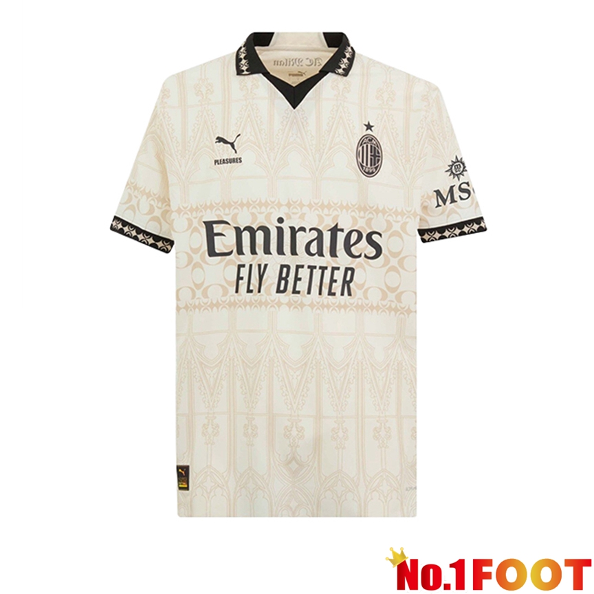 AC Milan Soccer Jersey Fourth White 2023/2024 - Click Image to Close