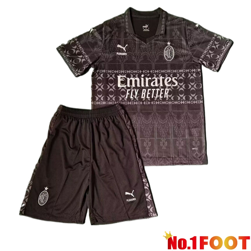 AC Milan Kids Soccer Jersey Fourth Black 2023/2024