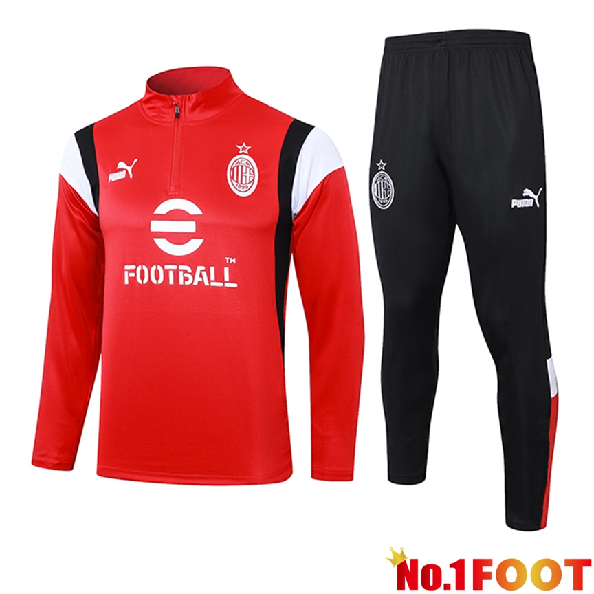 AC Milan Training Tracksuit Suit Red 2023/2024