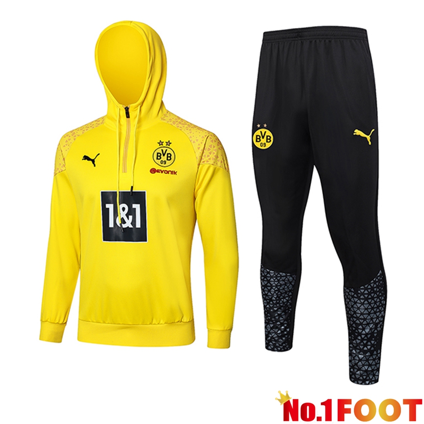 Dortmund Training Tracksuit Hoodie Yellow/Black 2024/2025