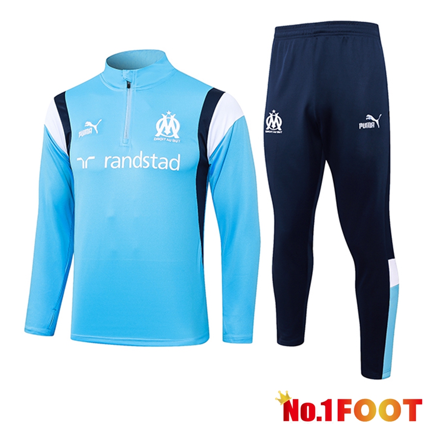 Marseille Training Tracksuit Suit Light Blue 2023/2024