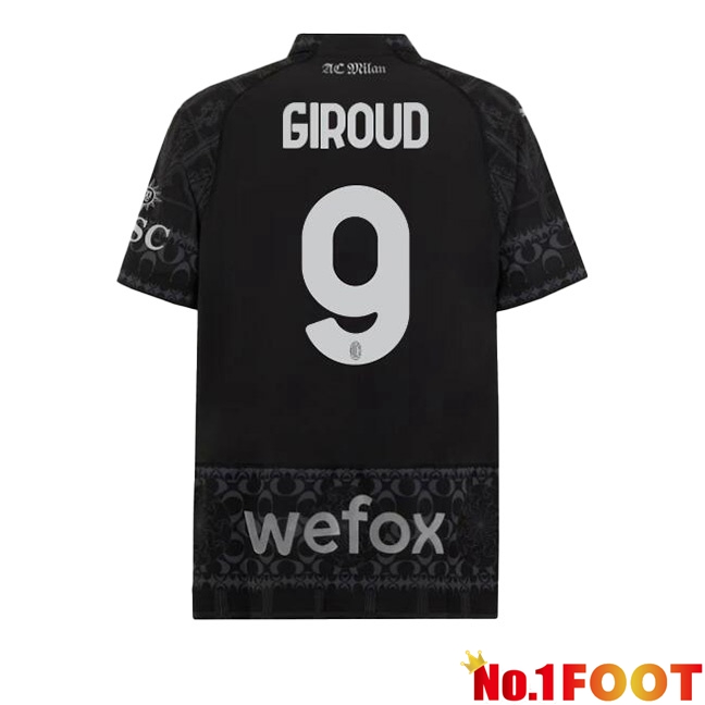 AC Milan (Giroud 9) Soccer Jersey Fourth Black 2023/2024