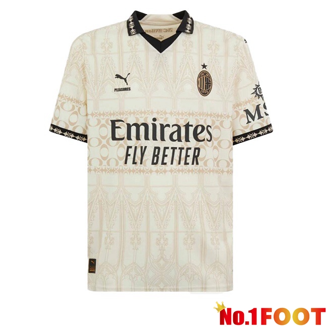 AC Milan Soccer Jersey Fourth Yellow 2023/2024