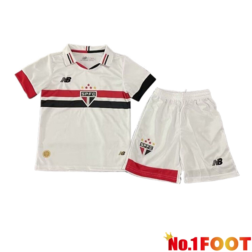 Sao Paulo FC Kids Soccer Jersey Home 2024/2025