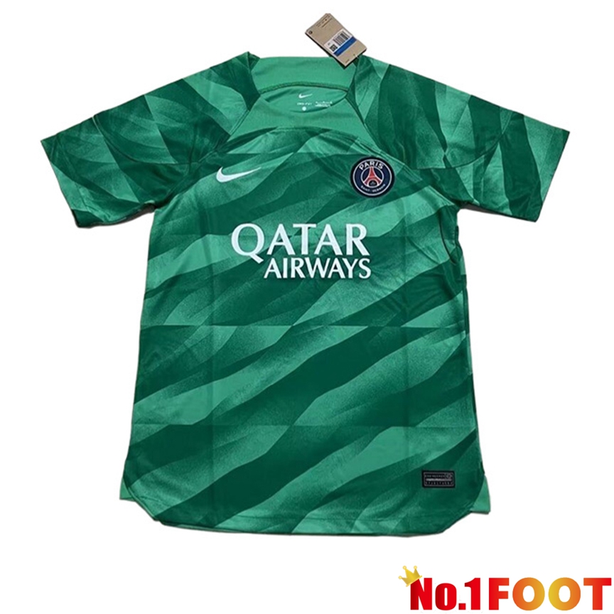 PSG Goalkeeper Soccer Jersey Green 2023/2024