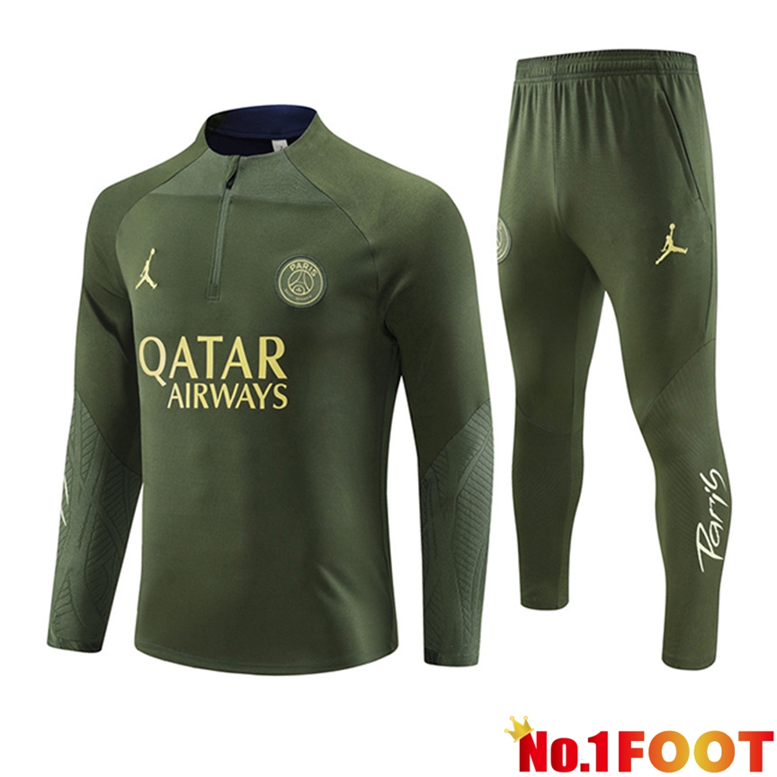 Jordan PSG Training Tracksuit Suit Green 2023/2024