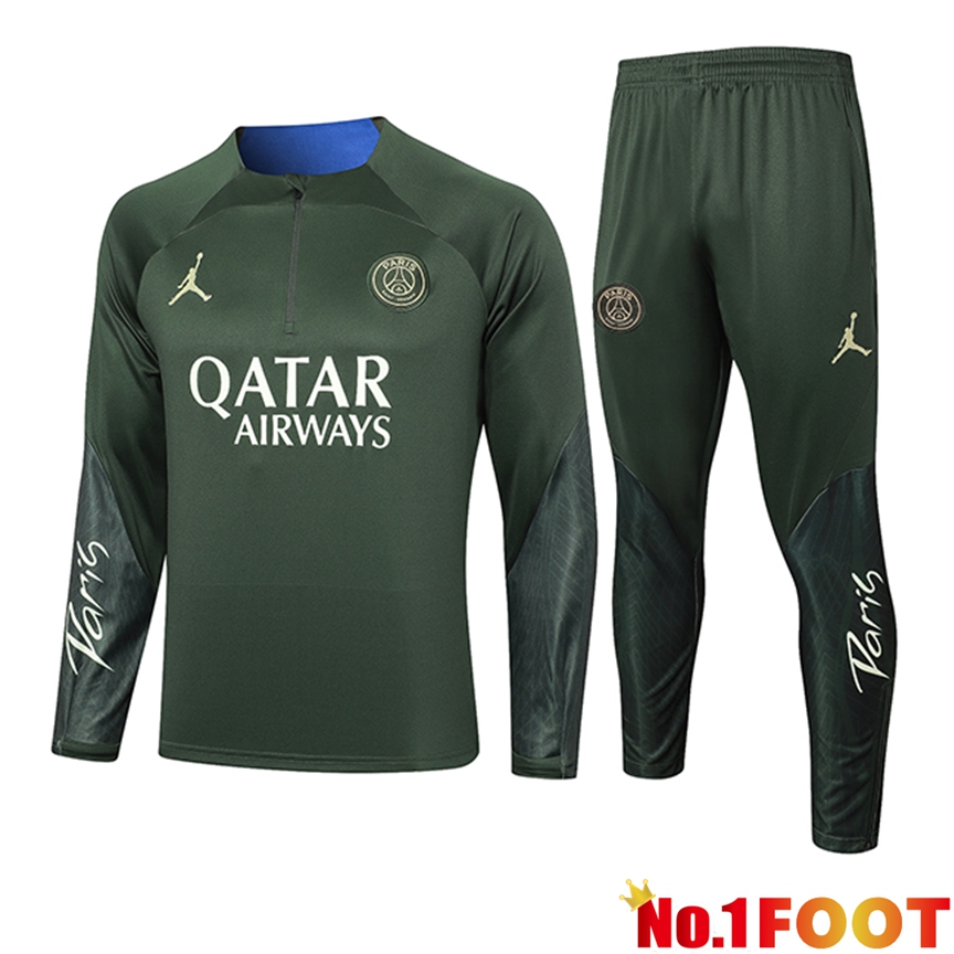 Jordan PSG Training Tracksuit Suit Green 2024/2025