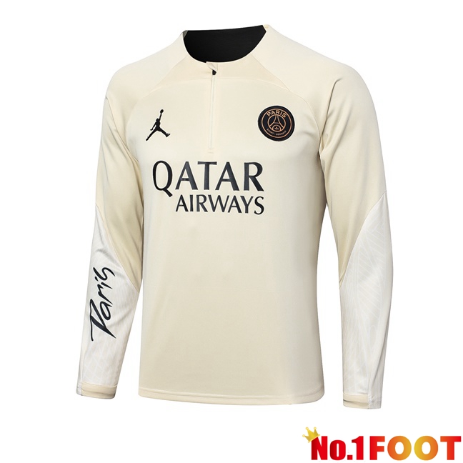 JORDAN Paris PSG Training Sweatshirt Yellow 2024/2025