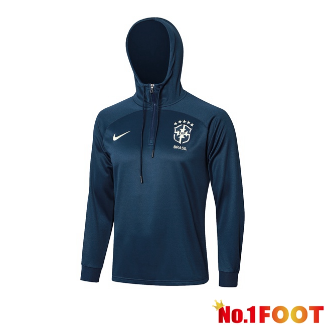 Brazil Training Sweatshirt Hoodie Blue Royal 2024/2025