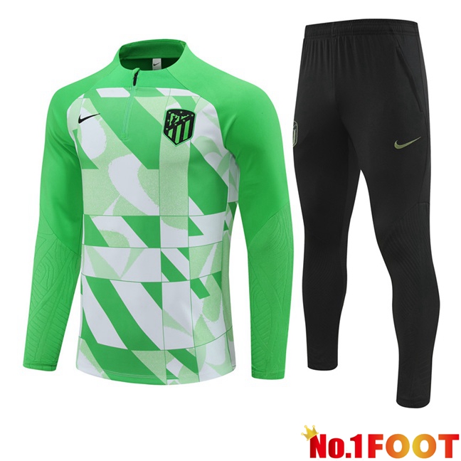 Atletico Madrid Training Tracksuit Suit Green 2024/2025