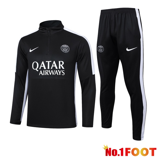 JORDAN Paris PSG Training Tracksuit Suit Black 2024/2025