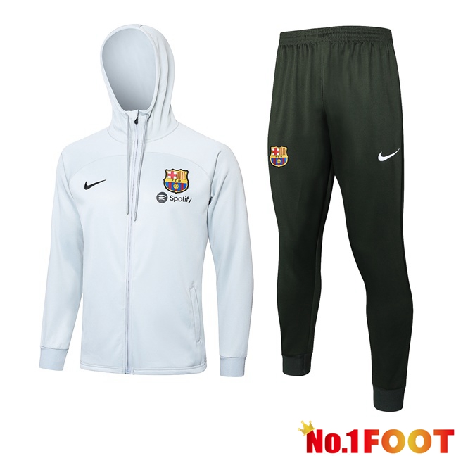 FC Barcelona Training Tracksuit Windbreaker White 2024/2025