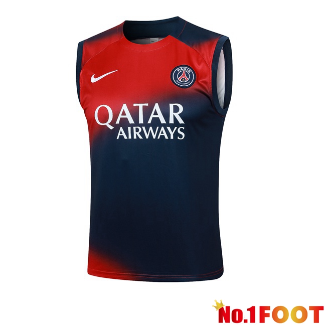 Paris PSG Soccer vest Blue Royal Red 2024/2025