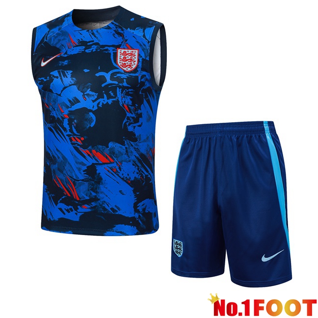 England Soccer vest + Shorts Blue 2024/2025