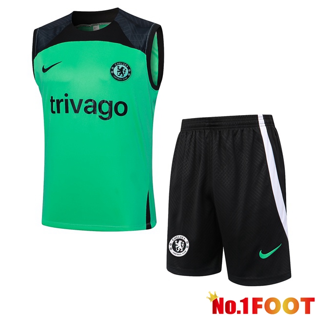 FC Chelsea Soccer vest + Shorts Green 2024/2025