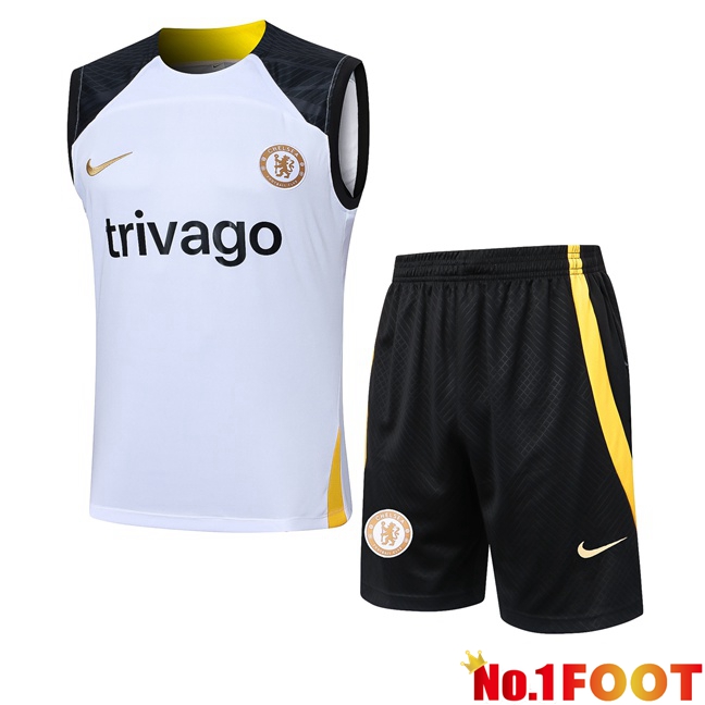 FC Chelsea Soccer vest + Shorts White 2024/2025