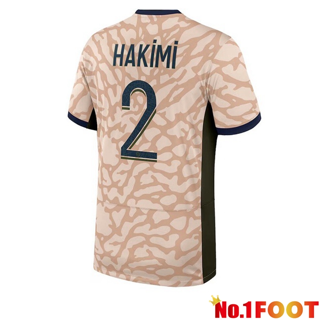 Paris PSG (Hakimi 2) Soccer Jersey Fourth Pink 2023/2024