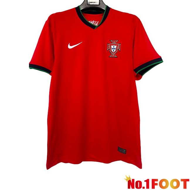 Portugal Soccer Jersey Home Red Version Fuite UEFA Euro 2024