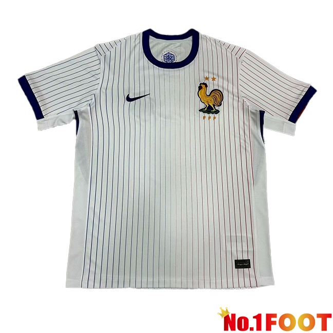 France Soccer Jersey Away White Version Fuite UEFA Euro 2024