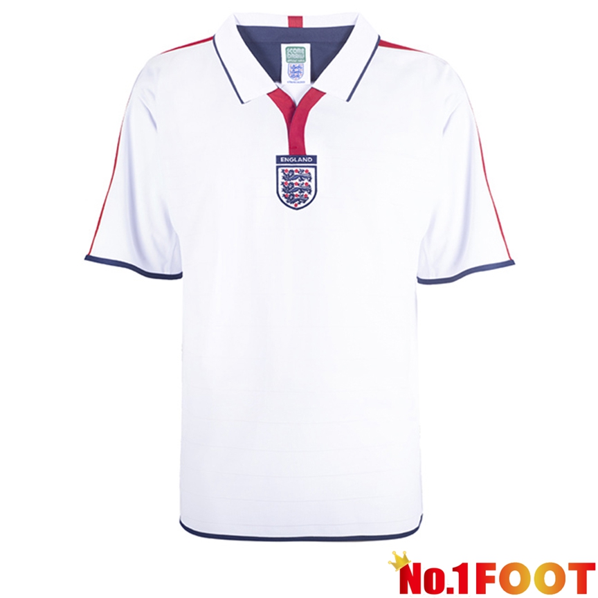 England Retro Soccer Jersey Home 2004