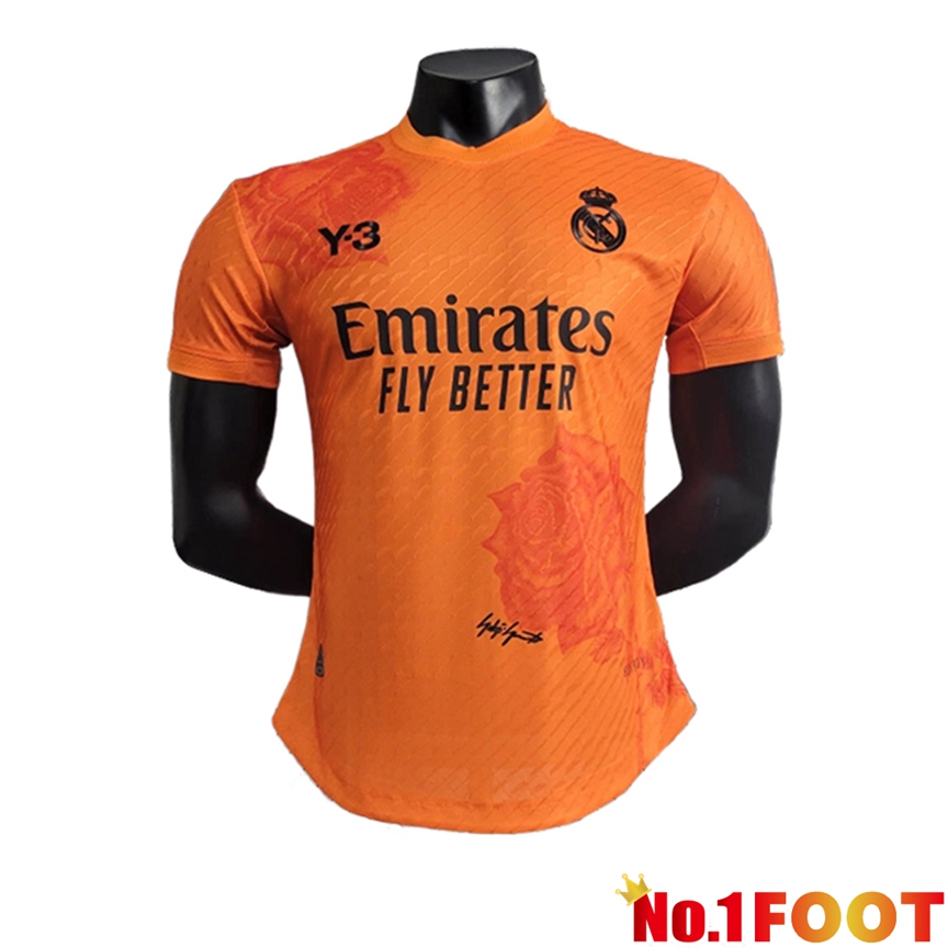 Real Madrid Soccer Jersey Y3 Orange Special Edition 2024/2025