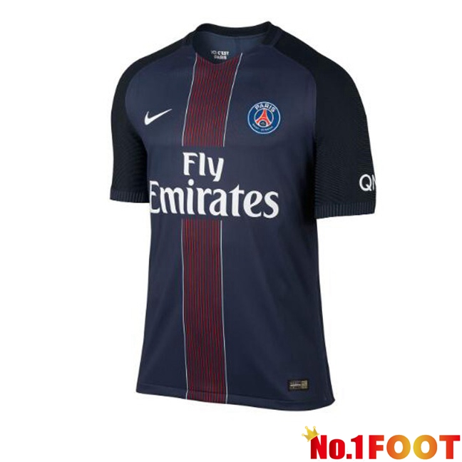 Paris PSG Retro Soccer Jersey Home Blue Royal 2016-2017