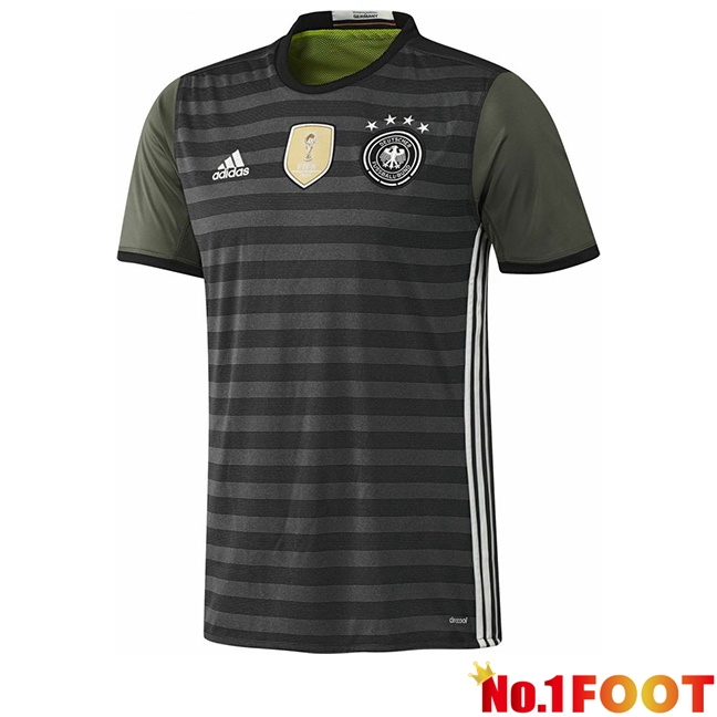 Germany Retro Soccer Jersey Away Black 1016