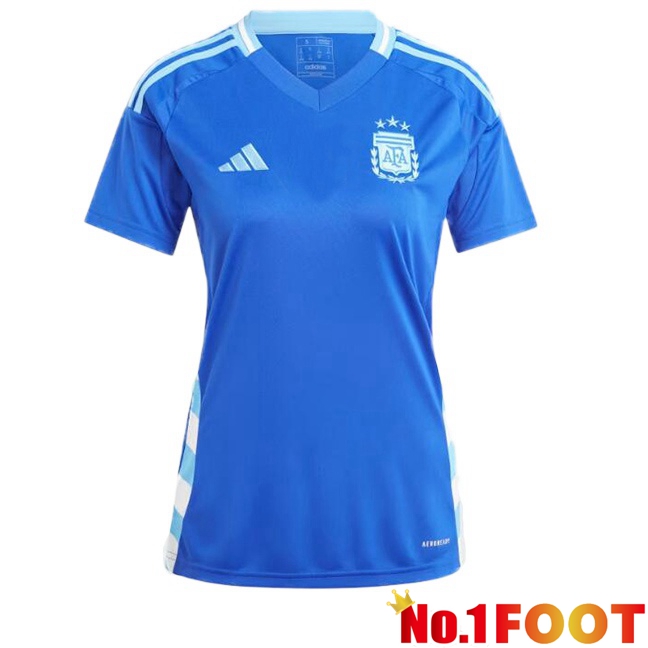 Argentina Womens Away Soccer Jersey Blue 2024/2025