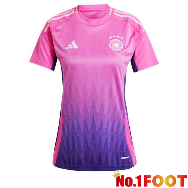 Germany Womens Away Soccer Jersey Pink Purple 2024/2025