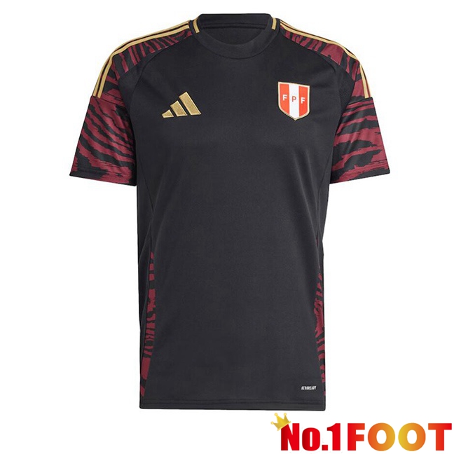 Peru Away Soccer Jersey Black 2024/2025