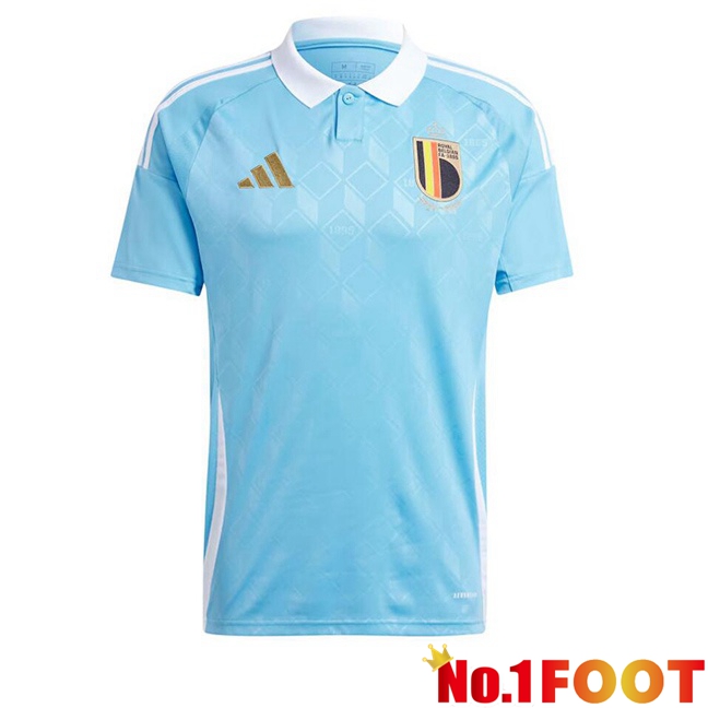 Belgium Away Soccer Jersey Blue 2024/2025