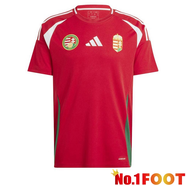 Hungary Home Soccer Jersey Red 2024/2025