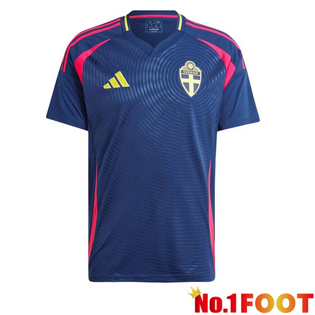 Sweden Away Soccer Jersey Blue Royal 2024/2025