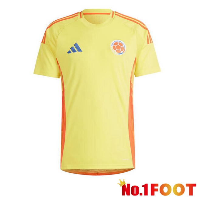 Colombia Home Soccer Jersey Yellow 2024/2025