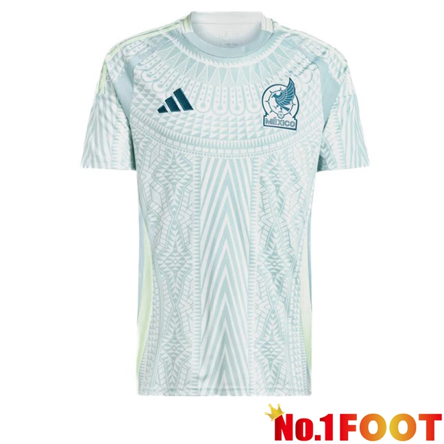 Mexico Away Soccer Jersey Blue White 2024/2025