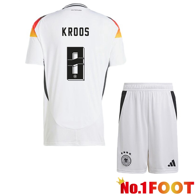 Germany (KROOS 8) Kids Home Soccer Jersey White 2024/2025