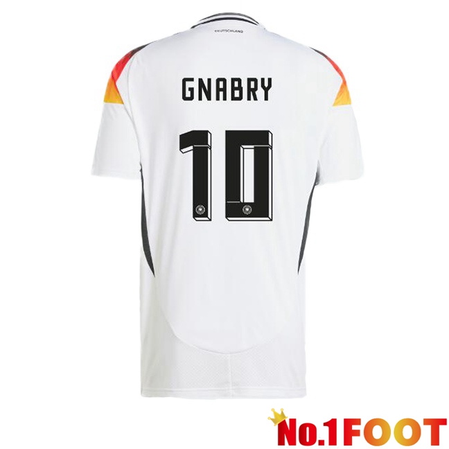 Germany (GNABRY 10) Home Soccer Jersey White 2024/2025