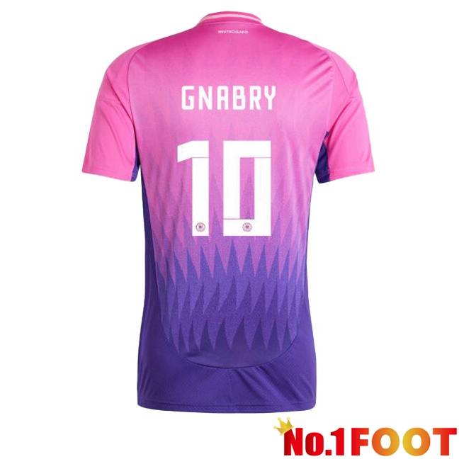 Germany (GNABRY 10) Away Soccer Jersey Pink Purple 2024/2025