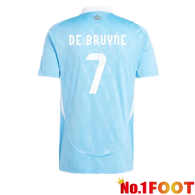 Belgium (DE BRUYNE 7) Away Soccer Jersey Blue 2024/2025