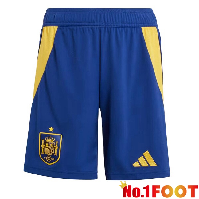 Spain Home Soccer Shorts Blue Royal 2024/2025