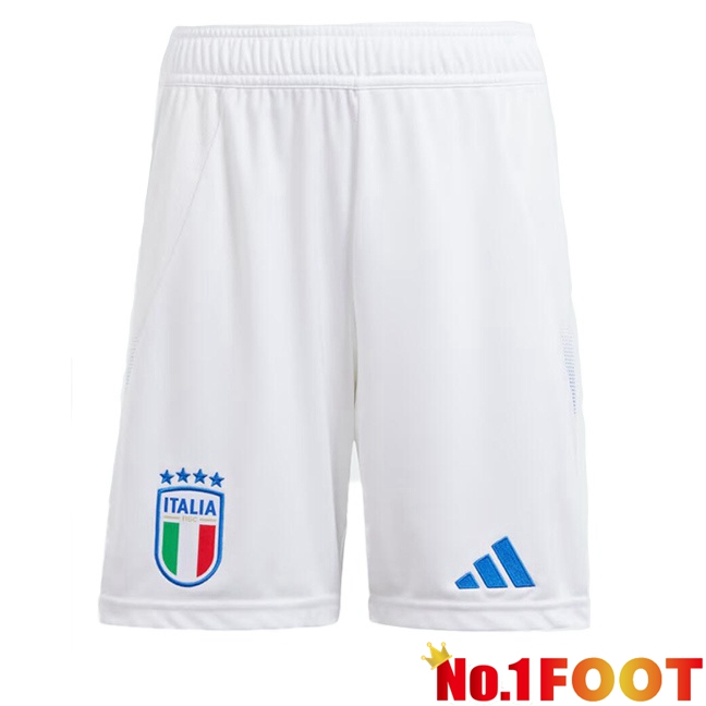 Italy Home Soccer Shorts White 2024/2025