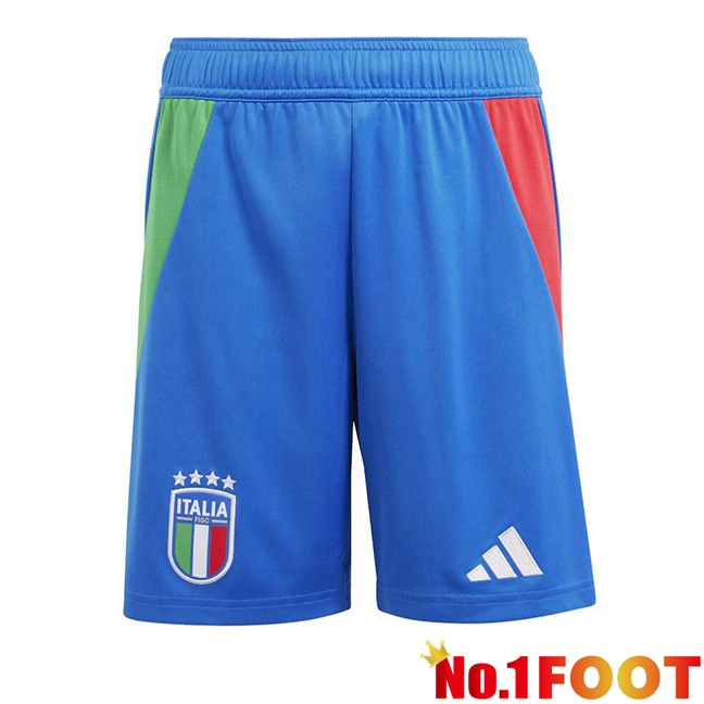 Italy Away Soccer Shorts Blue 2024/2025