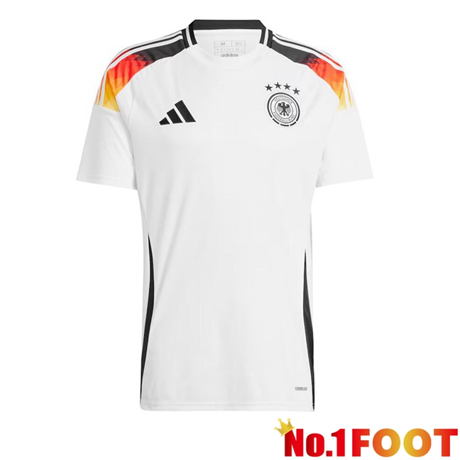 Germany Home Soccer Jersey White UEFA Euro 2024